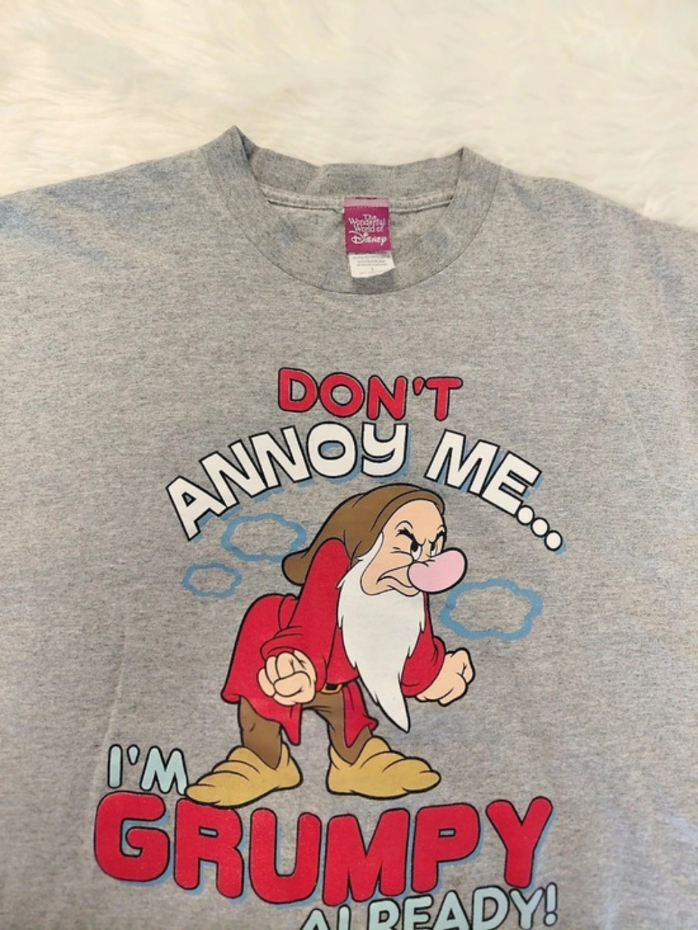 Vtg 1990's Men's Grumpy Short Sleeve Shirt
